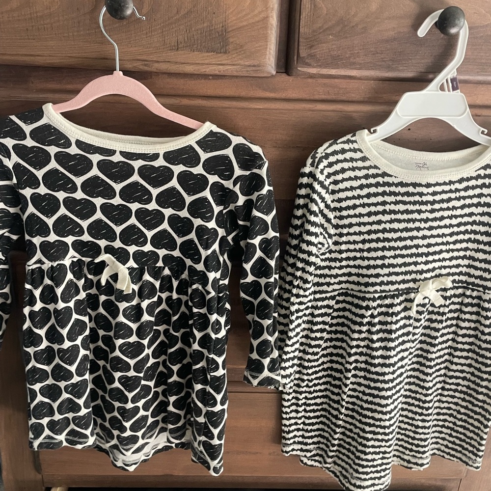 NWOT bundle two dresses Touched by Nature Toddler size 3T back to school organic